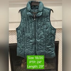 Lane Bryant Puffer Vest with pockets, NWOT, Size 18/20 (2X)